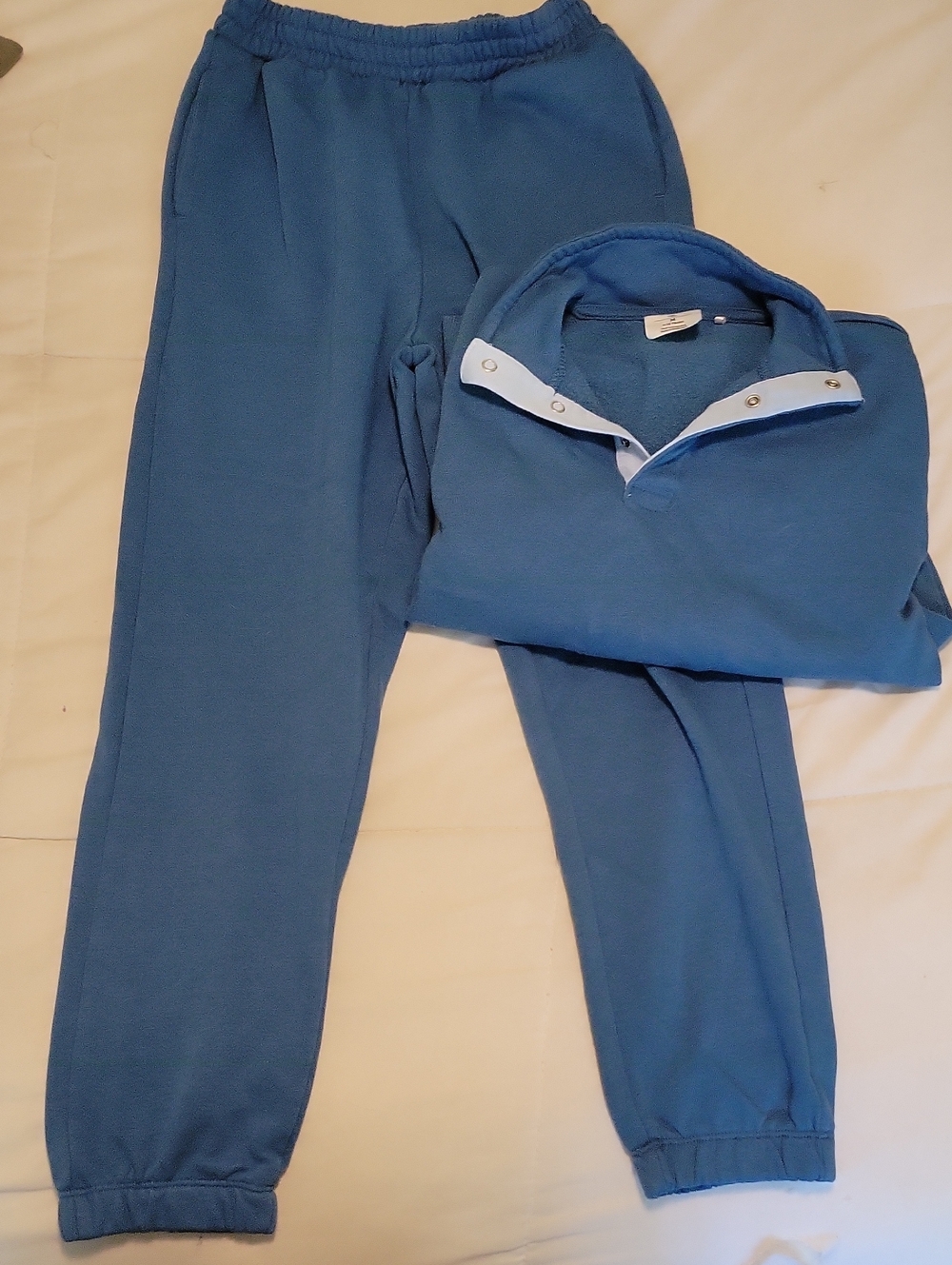 Blue Girl's Fleece Jogger Set